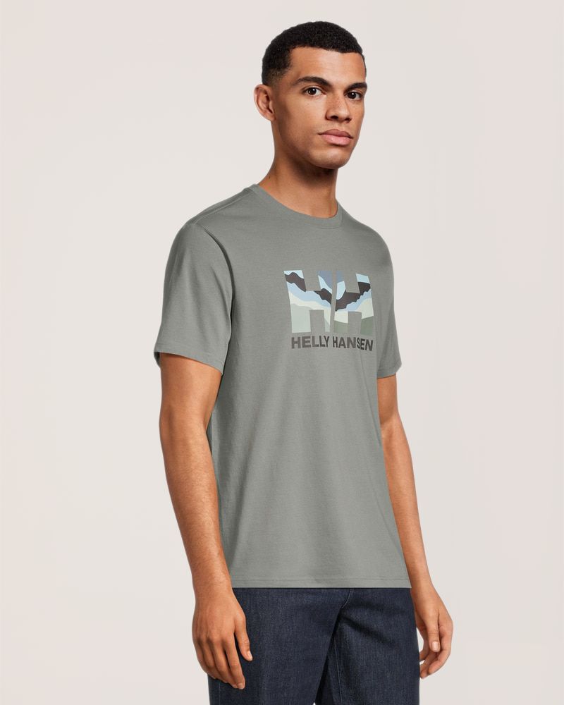 T-shirt graphique avec logo HH pour hommes, Helly Hansen
