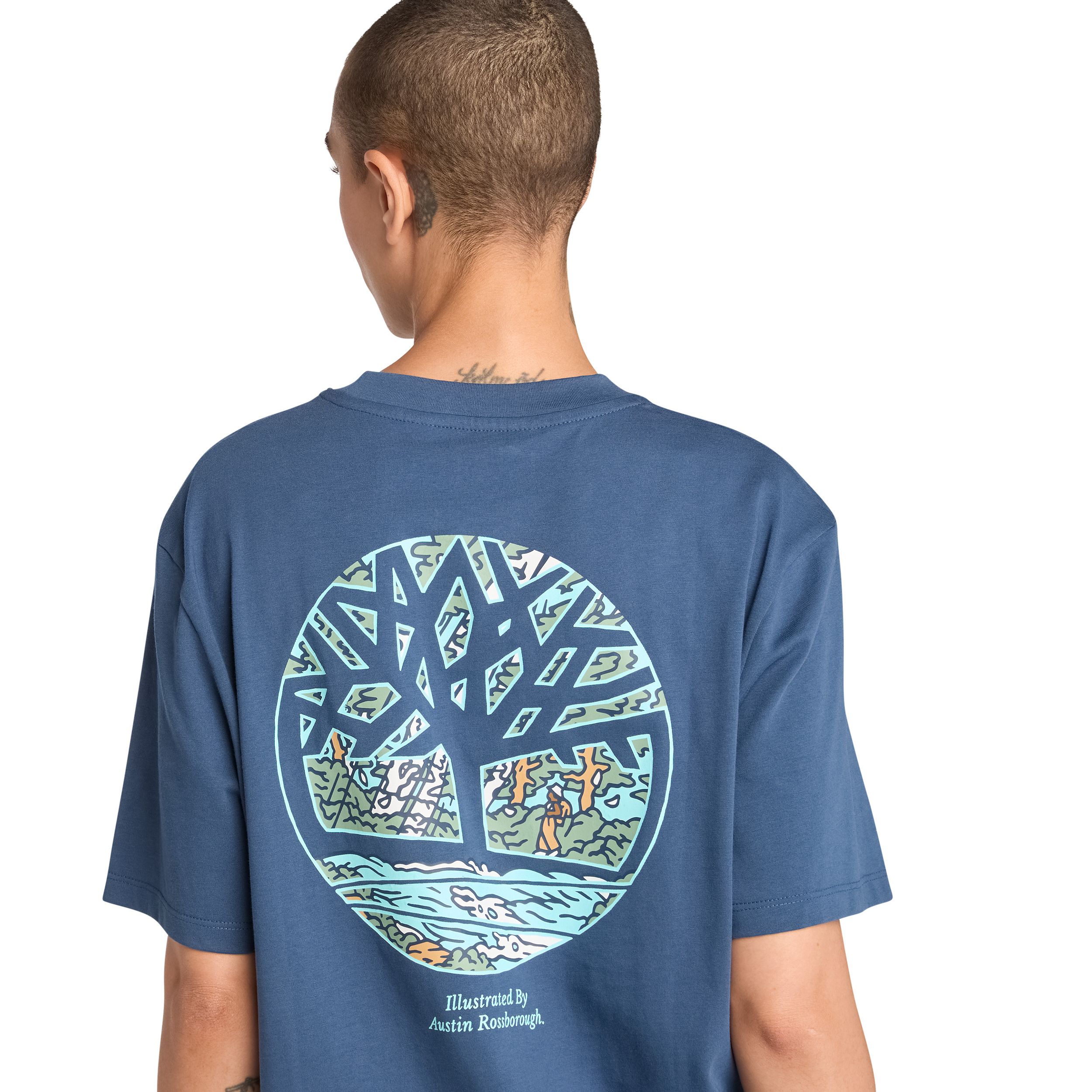 T-shirt graphique d'arbre pour hommes, Timberland