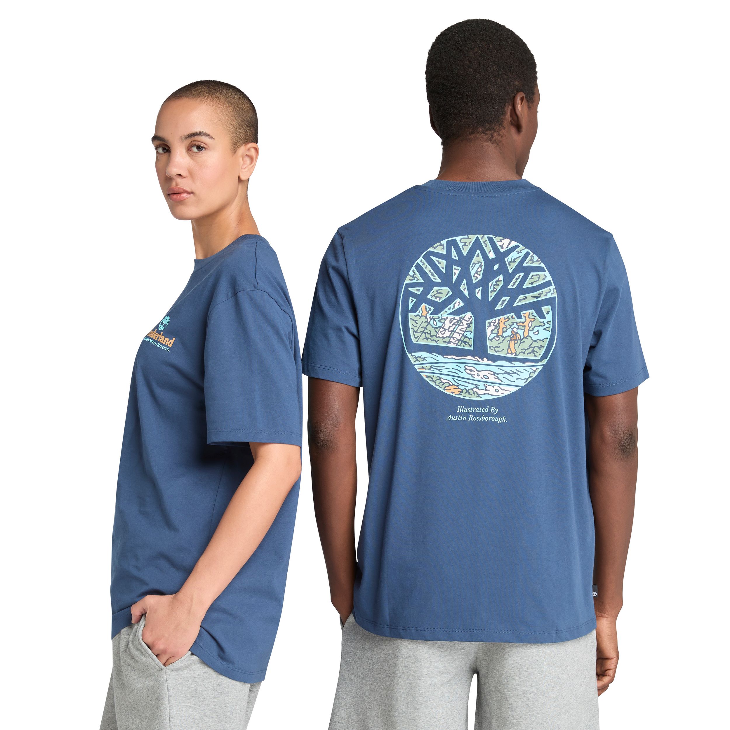 T-shirt graphique d'arbre pour hommes, Timberland