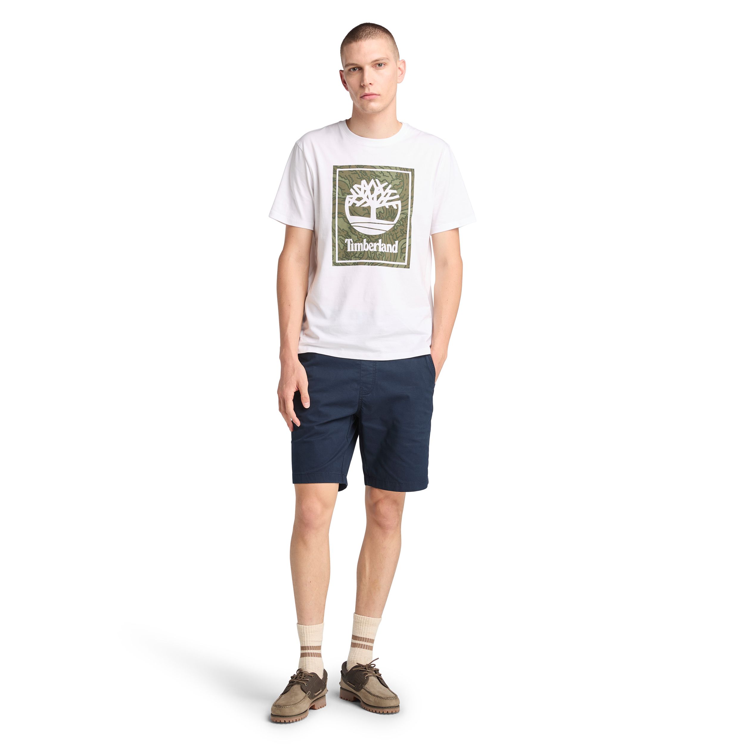 Timberland Men's Camo Stack Graphic T Shirt