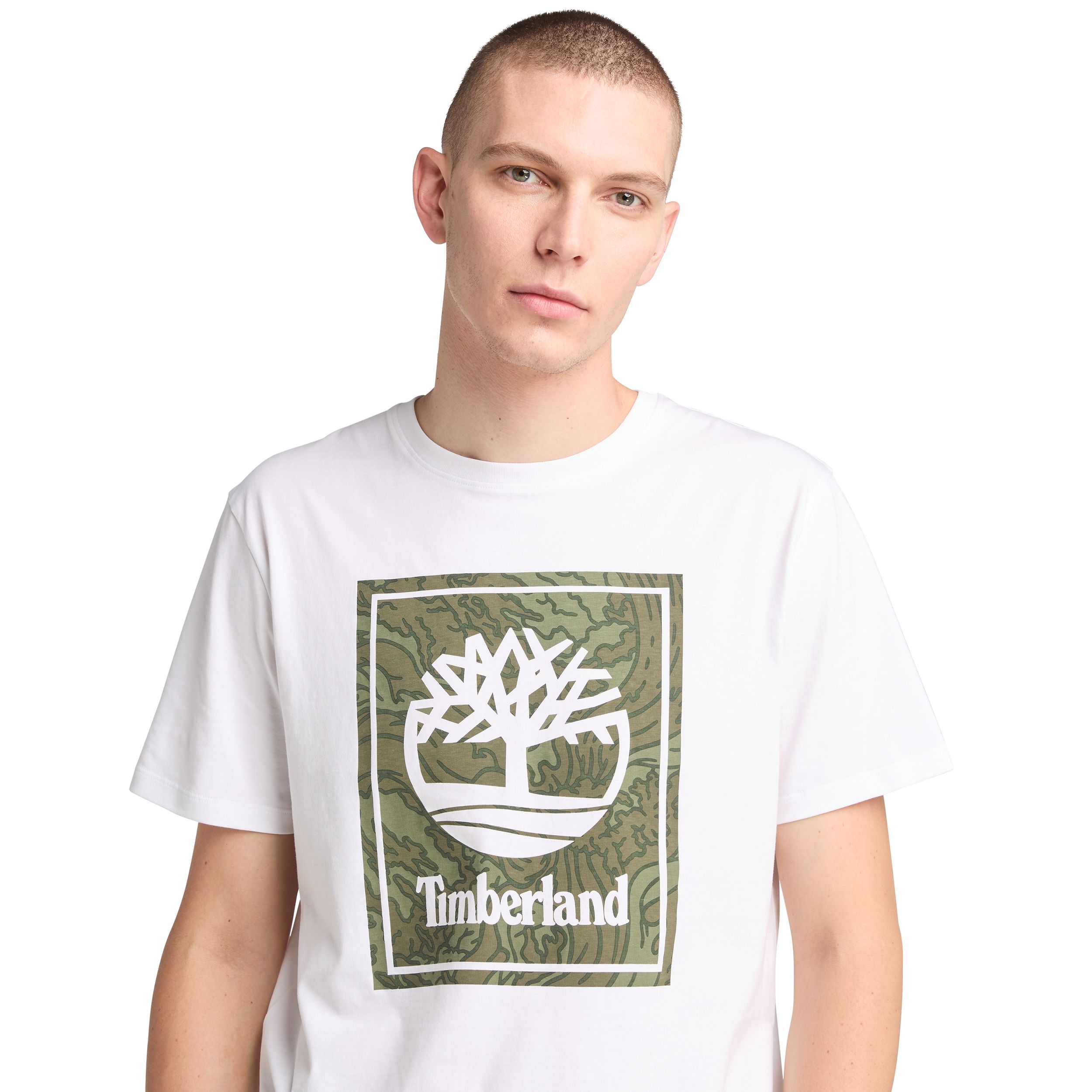 Timberland Men's Camo Stack Graphic T Shirt
