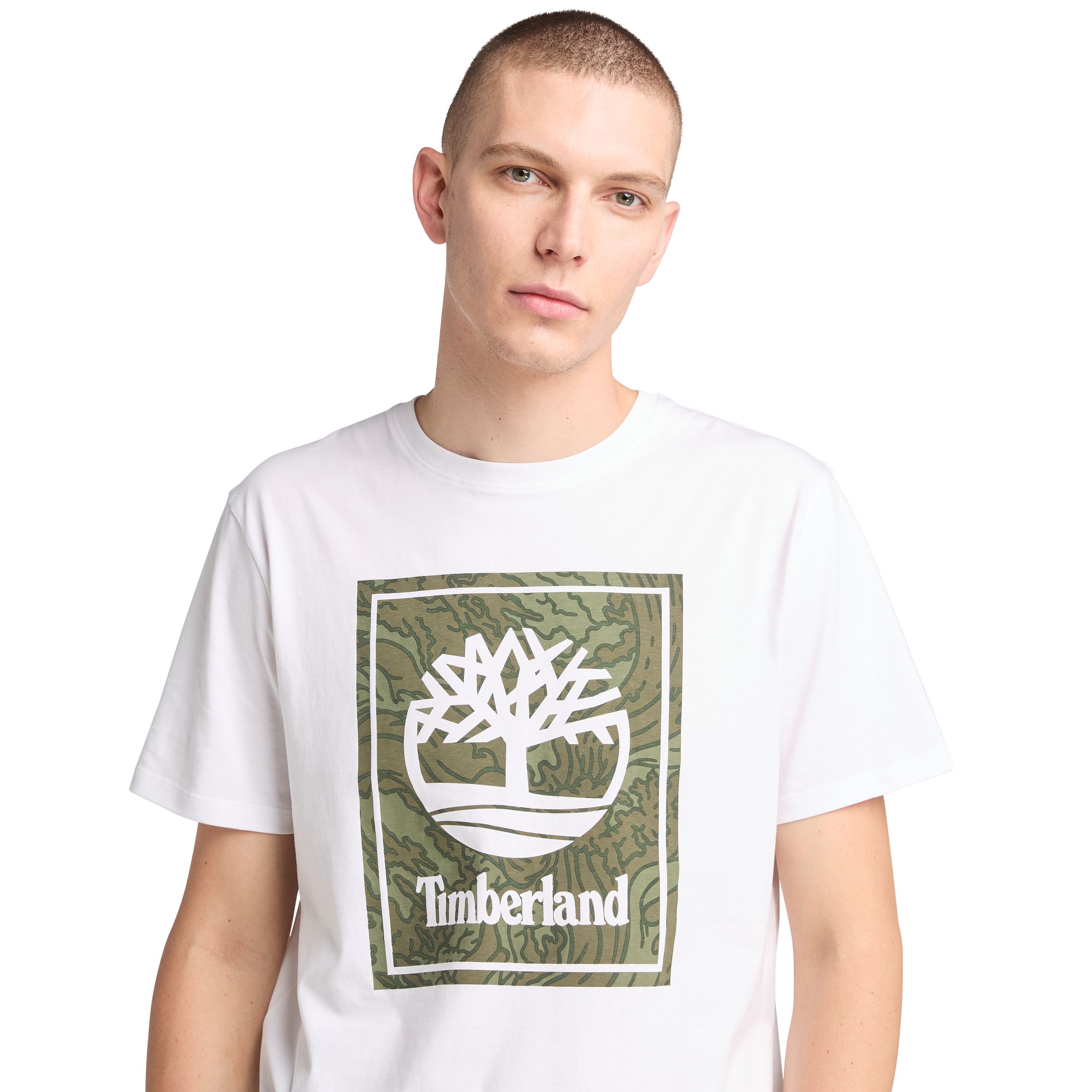 Timberland Men's Camo Stack Graphic T Shirt