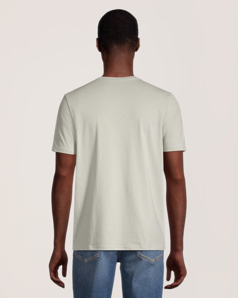 T-shirt extensible de coupe moderne à col ras du cou pour hommes, Denver Hayes