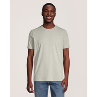 T-shirt extensible de coupe moderne à col ras du cou pour hommes, Denver Hayes Front_Flat