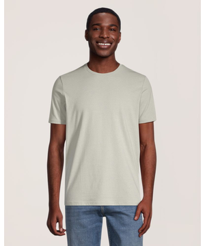T-shirt extensible de coupe moderne à col ras du cou pour hommes, Denver Hayes