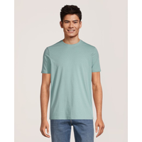 T-shirt extensible de coupe moderne à col ras du cou pour hommes, Denver Hayes Front_Flat