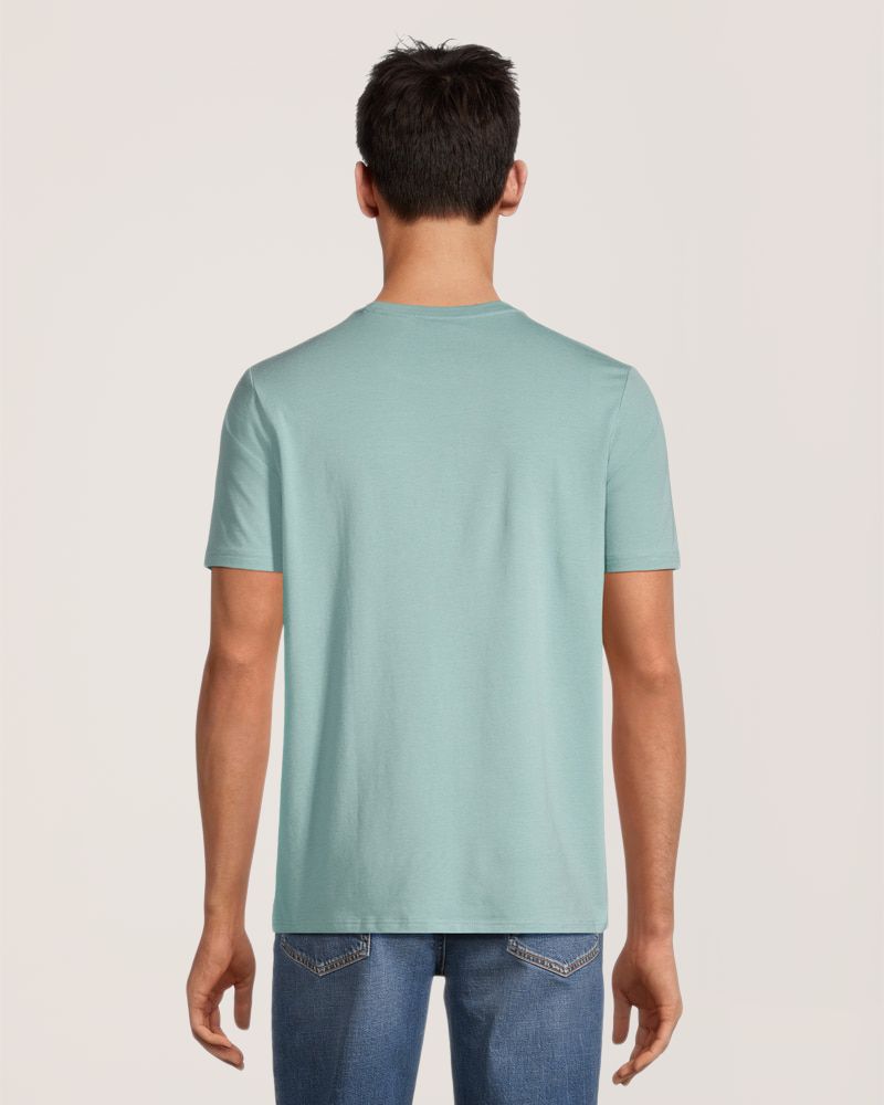 T-shirt extensible de coupe moderne à col ras du cou pour hommes, Denver Hayes