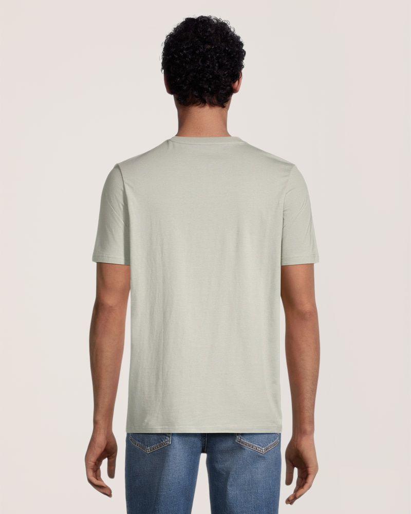 T-shirt extensible de coupe moderne à encolure en V pour hommes, Denver Hayes