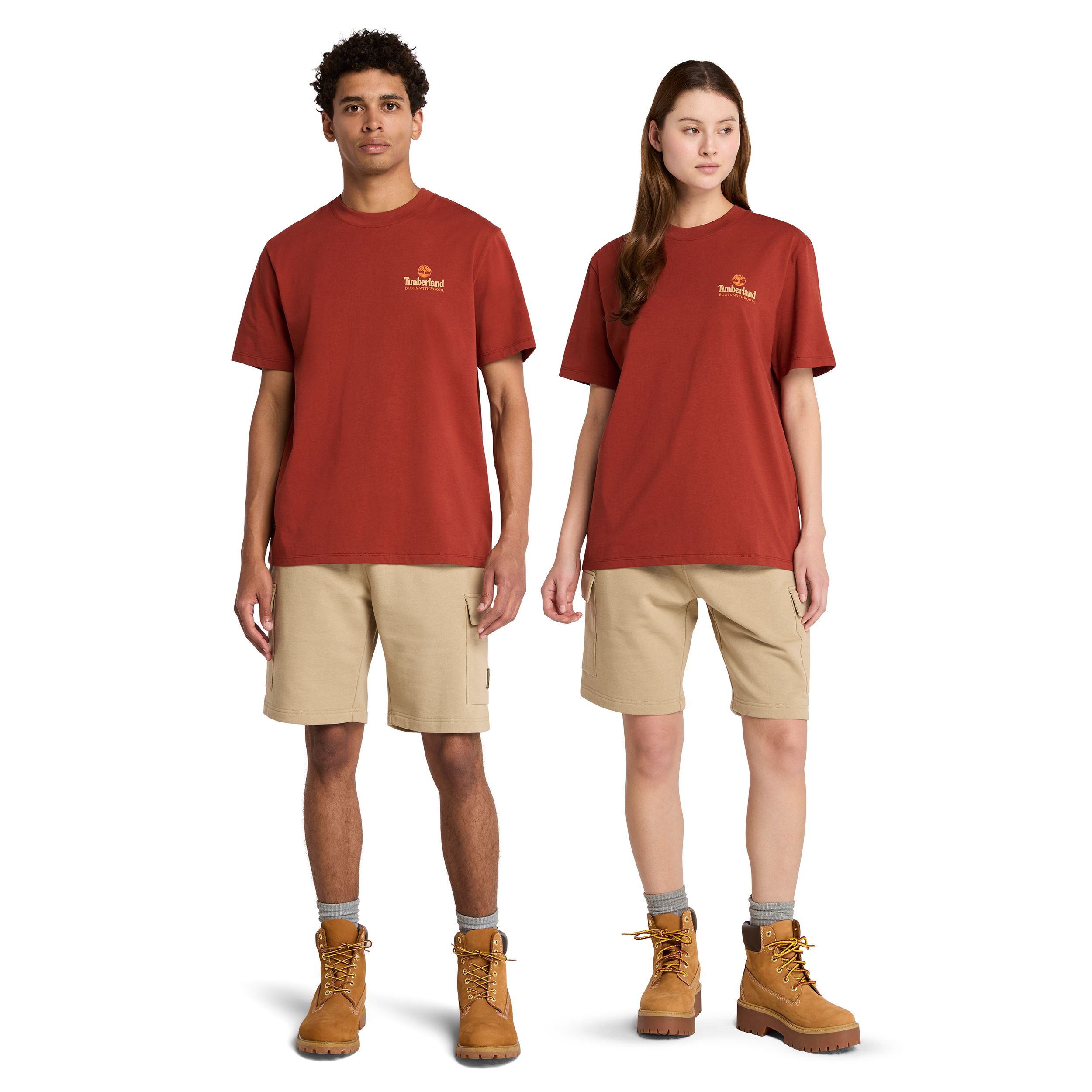 T-shirt graphique pour hommes, arbre au dos, Timberland