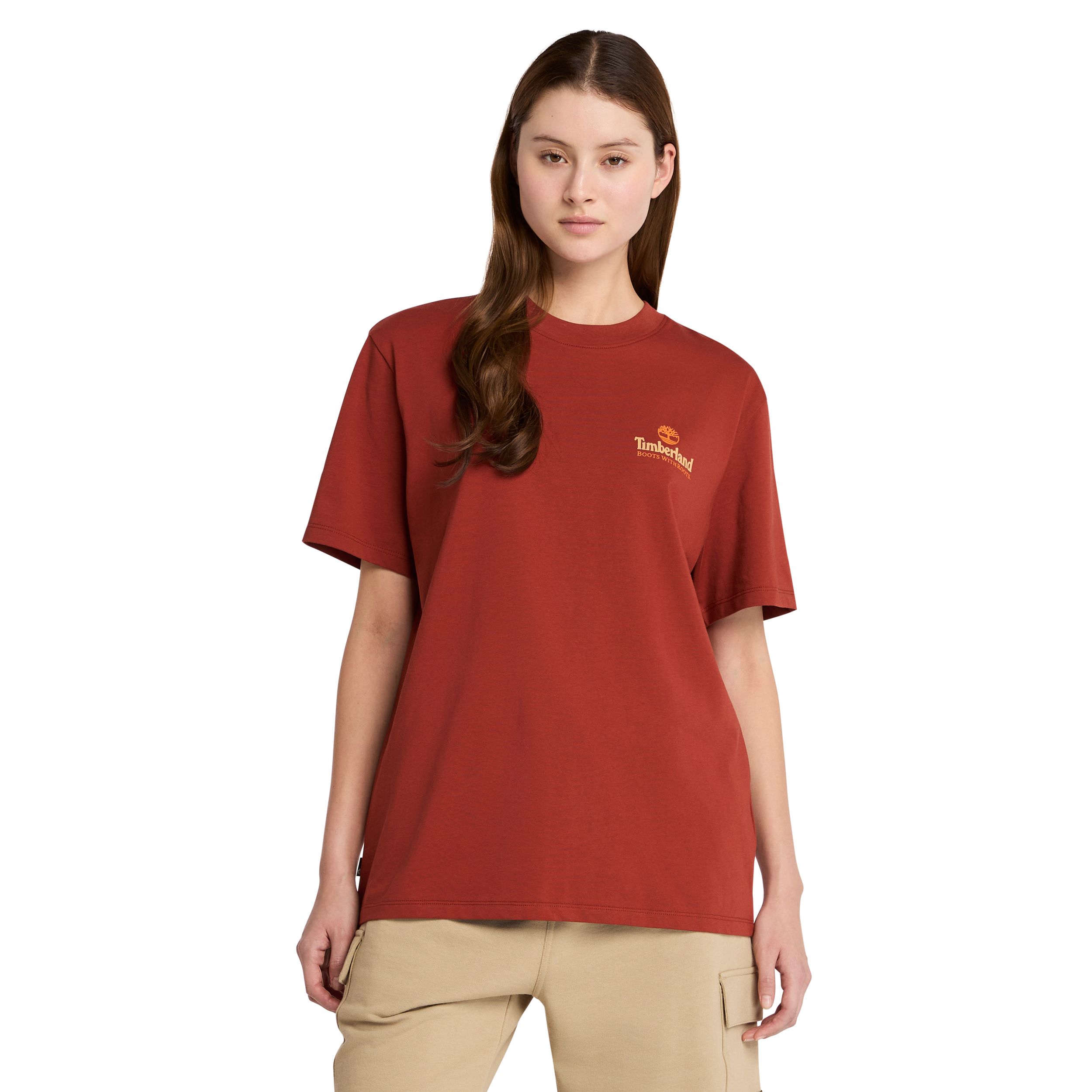 T-shirt graphique pour hommes, arbre au dos, Timberland