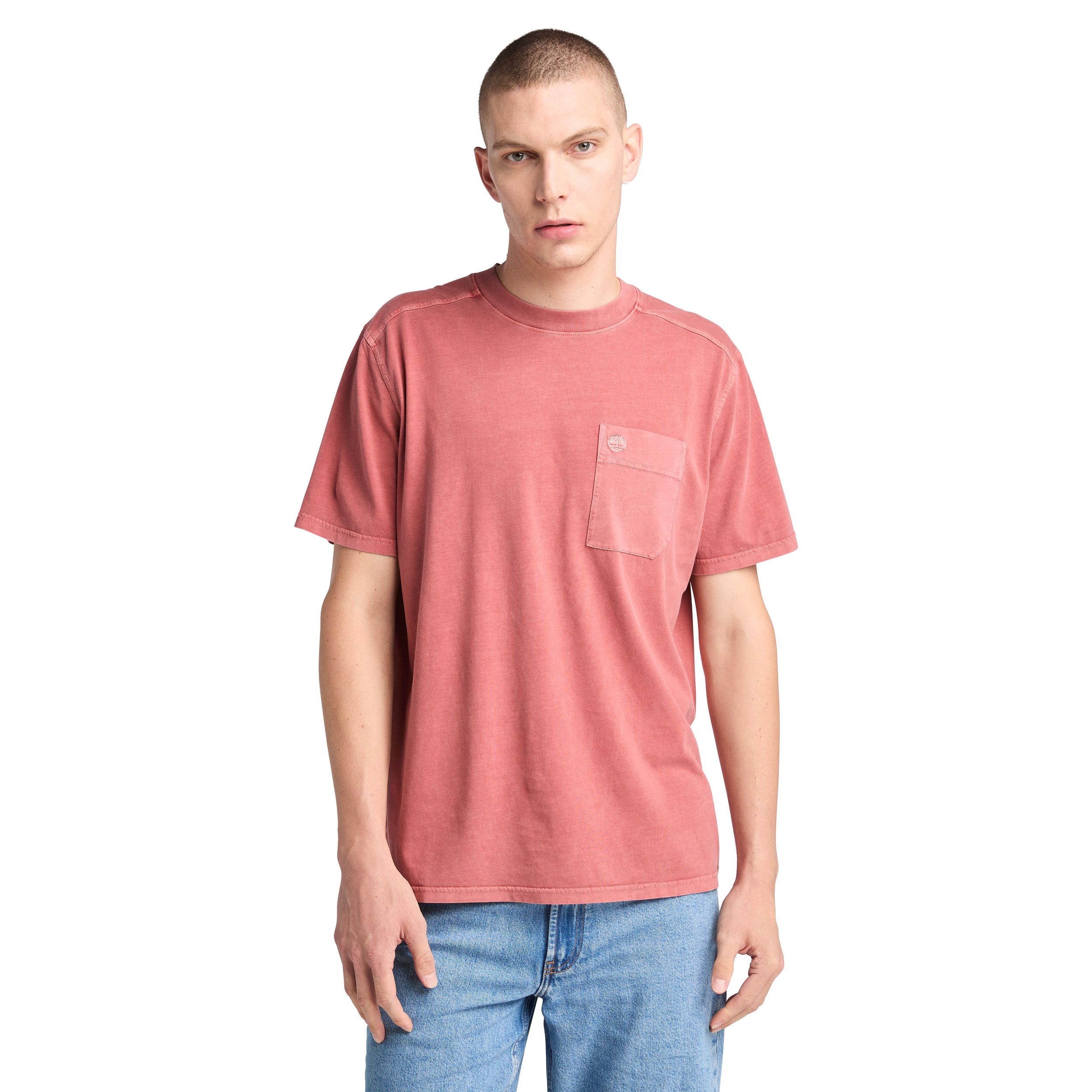T-shirt teint en pièce pour hommes, Timberland