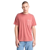T-shirt teint en pièce pour hommes, Timberland Front_Flat