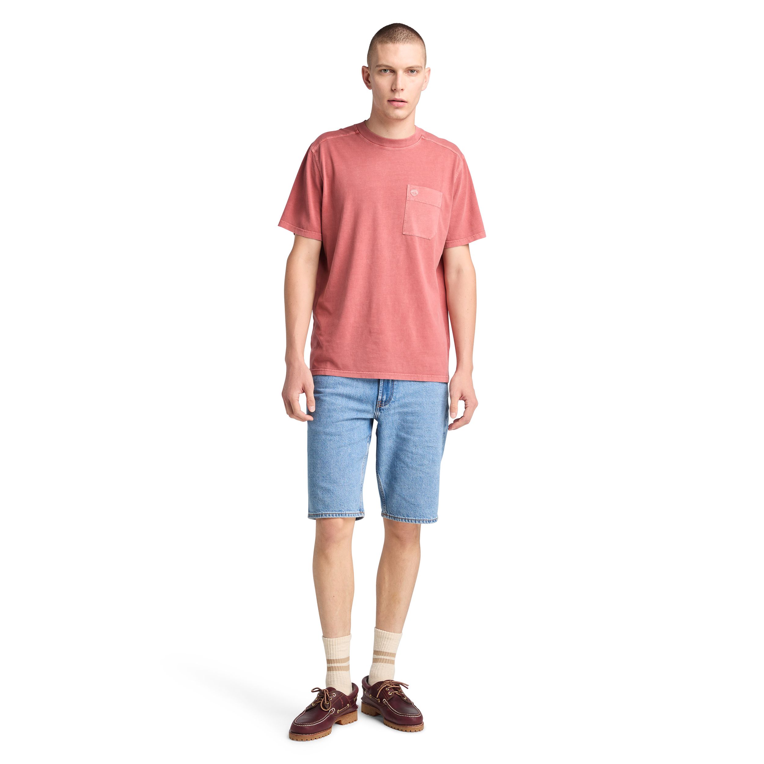 T-shirt teint en pièce pour hommes, Timberland