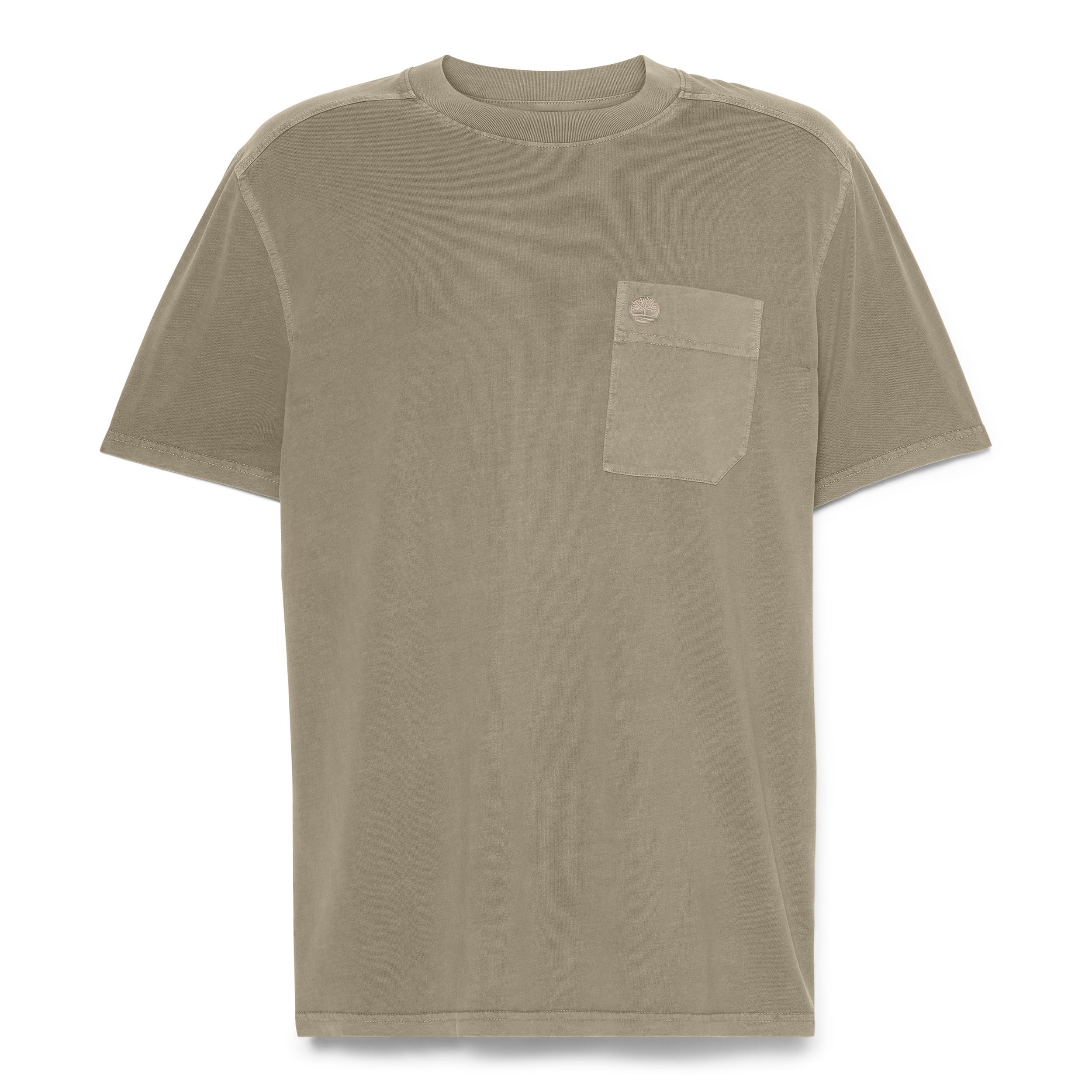 T-shirt teint en pièce à logo d'arbre pour hommes, Timberland