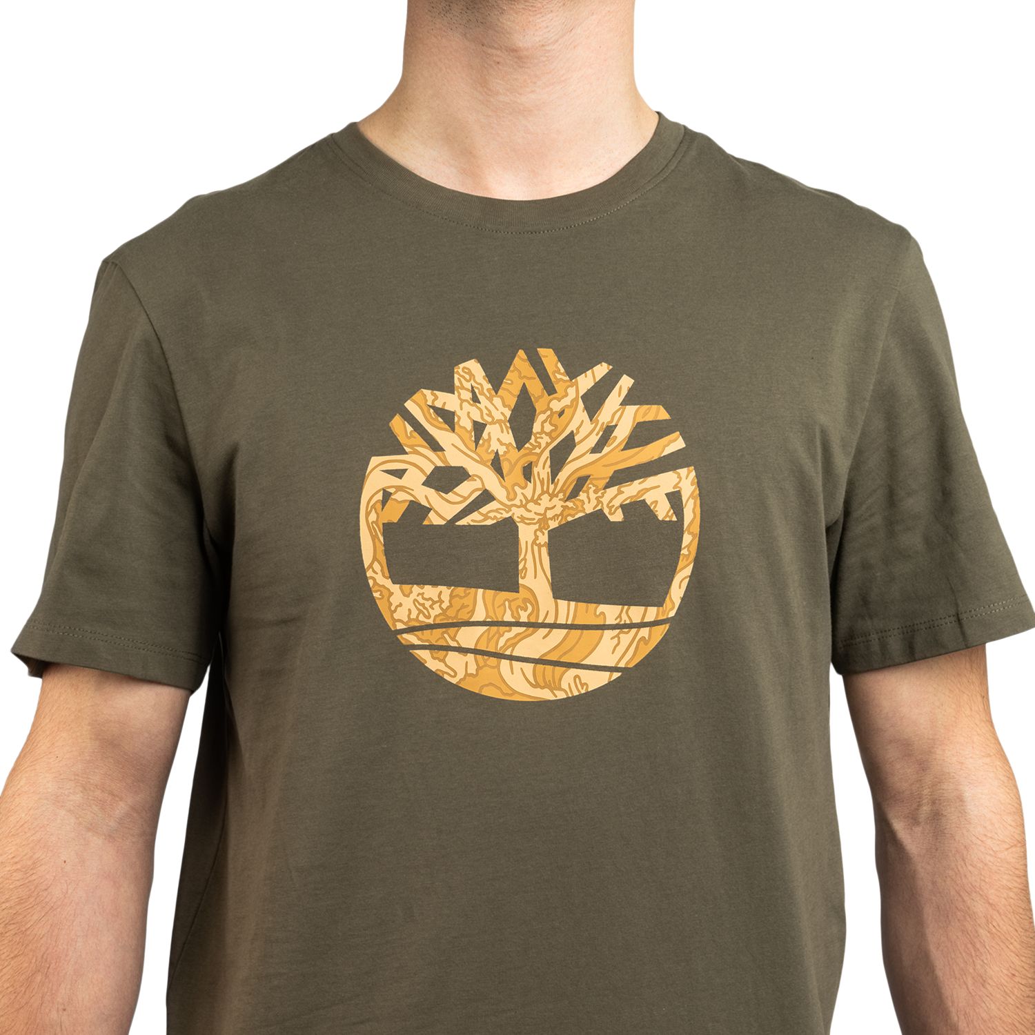 T-shirt graphique pour hommes, arbre camouflage, Timberland