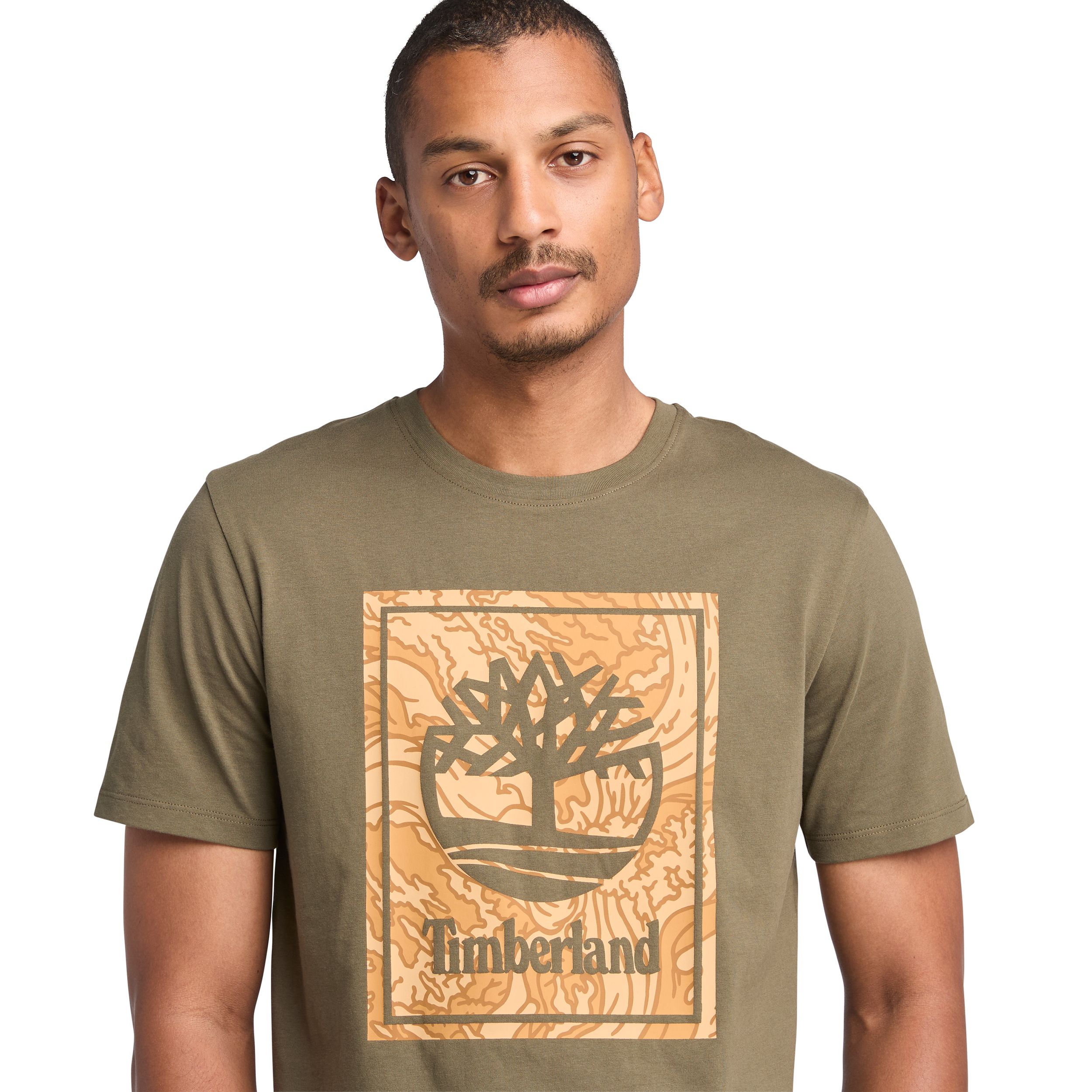 Timberland Men's Camo Stack Graphic T Shirt