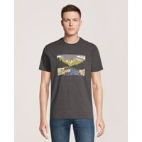 T-shirt à graphique de poisson pour hommes, WindRiver