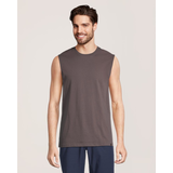 FarWest Men's Basics Solid Muscle Top Front_Flat