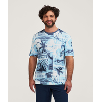 FarWest Men's Reverse Print T Shirt Front_Flat