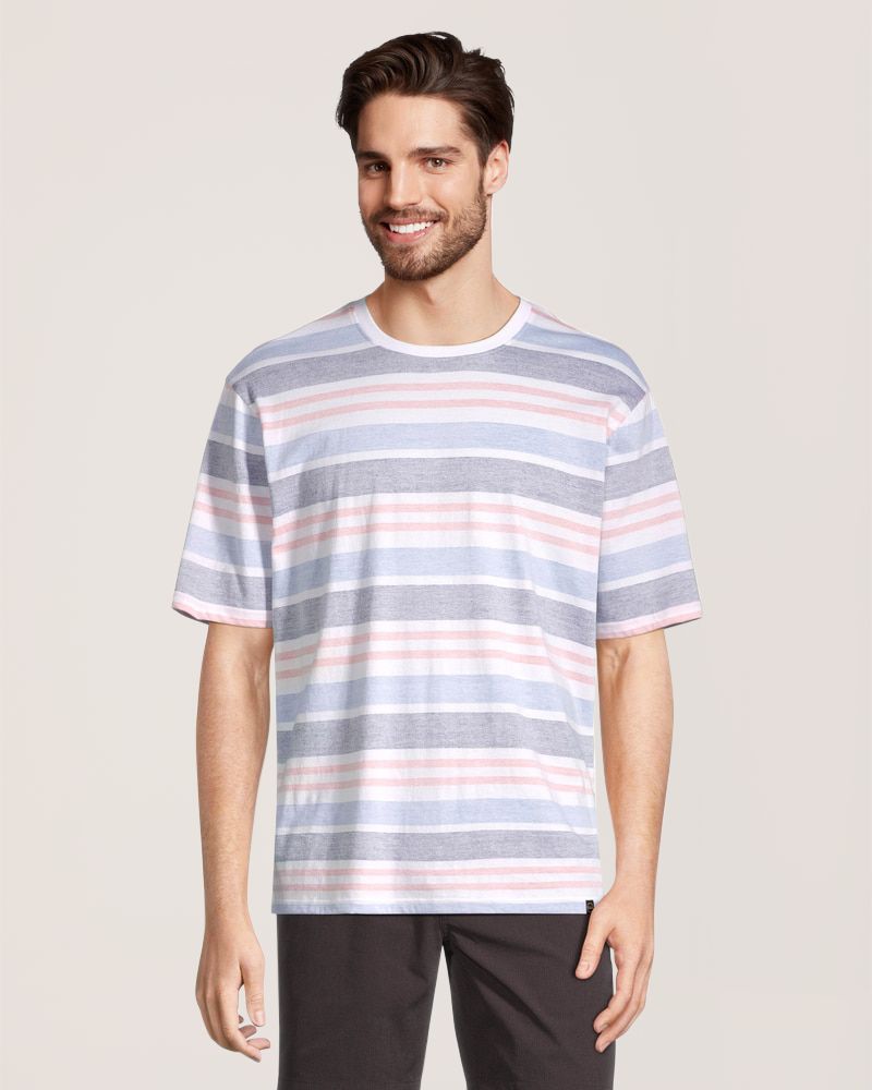 T-shirt à imprimé en transparence pour hommes, FarWest