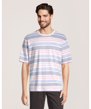 T-shirt à imprimé en transparence pour hommes, FarWest