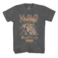 T-shirt graphique avec logo Def Leppard pour hommes Front_Flat