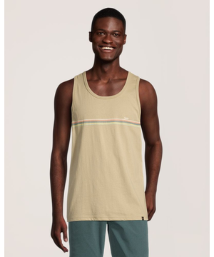 FarWest Men's Basics Striped Tank Top