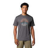 T-shirt graphique avec protection Omni-Shade  pour hommes, Kwick Hike, Columbia Front_Flat