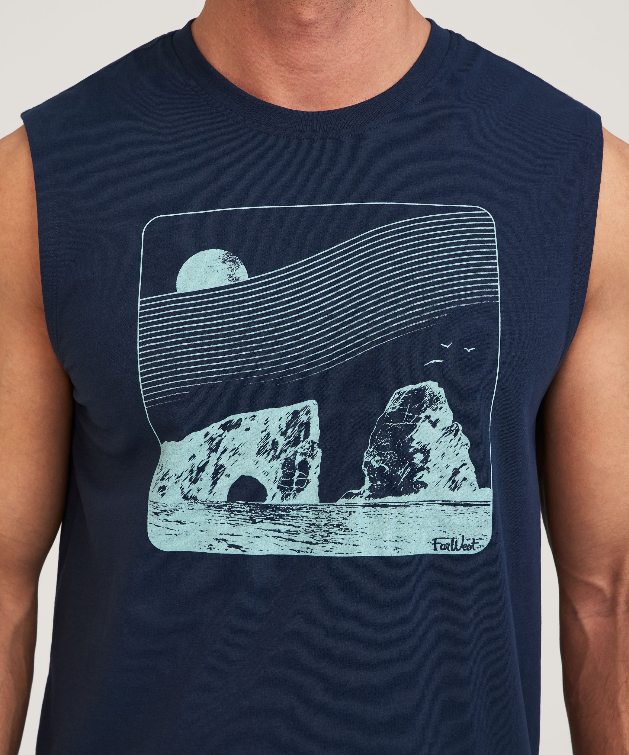 Débardeur graphique pour hommes, FarWest
