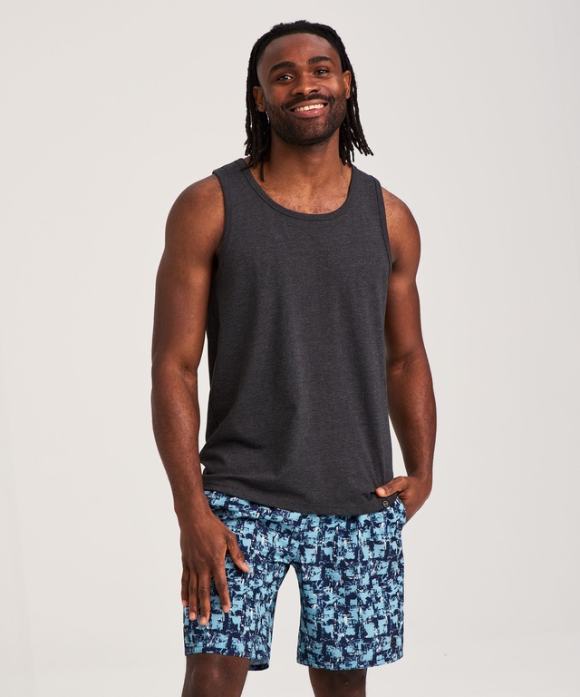 Débardeur de base de couleur unie pour hommes, FarWest