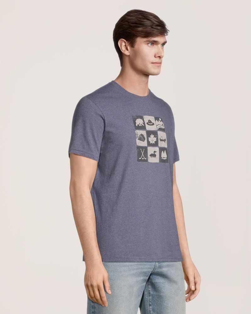 T-shirt graphique pour hommes, symboles canadiens, Bon départ