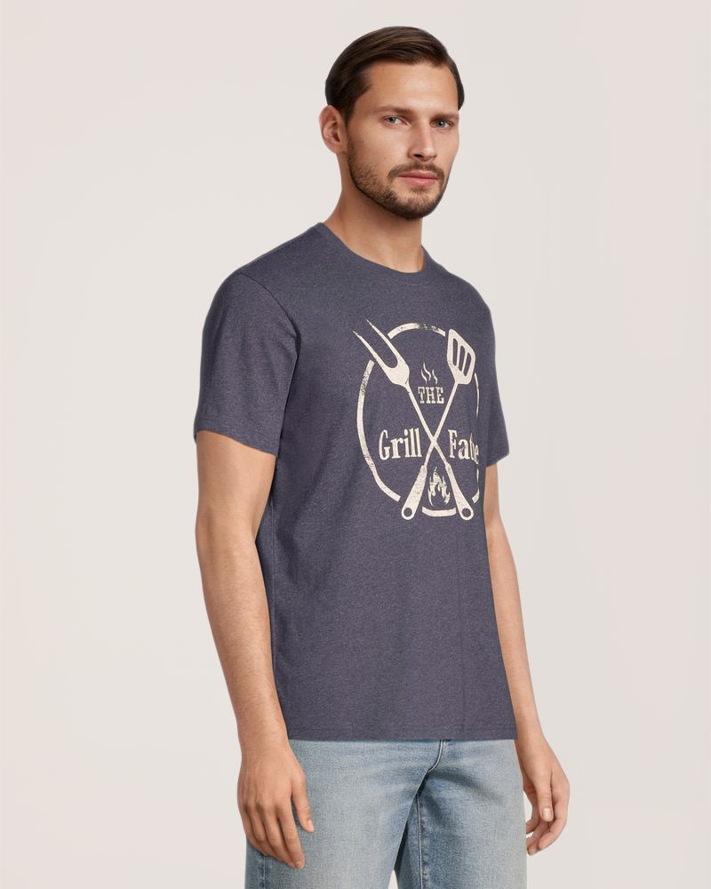 T-shirt graphique pour hommes, Grill Father, Bon départ