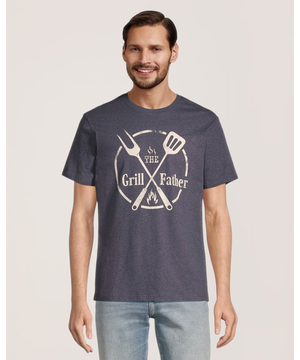 T-shirt graphique pour hommes, Grill Father, Bon départ