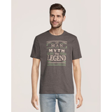 Jumpstart Men's Man Myth Legent Graphic T-Shirt Front_Flat