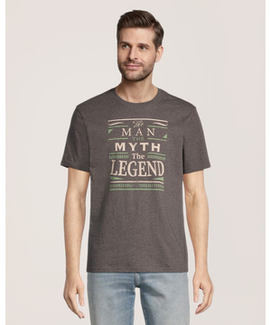 Jumpstart Men's Man Myth Legent Graphic T Shirt