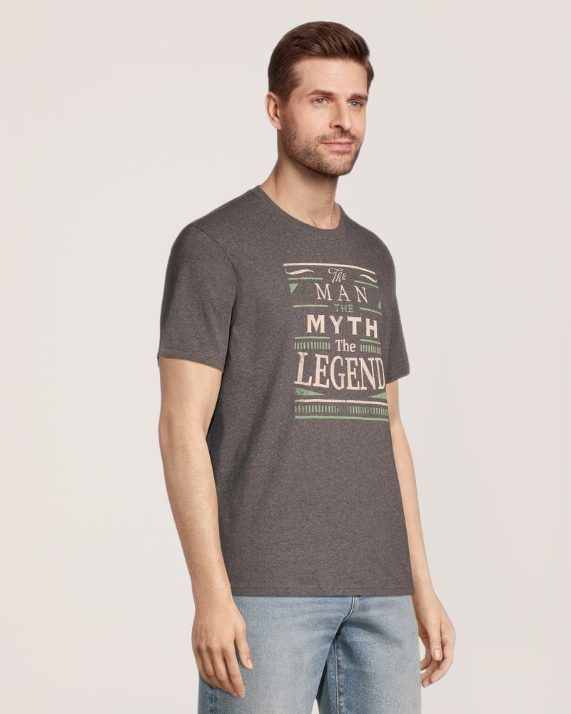 T-shirt graphique pour hommes, «Man Myth Legend», Bon départ