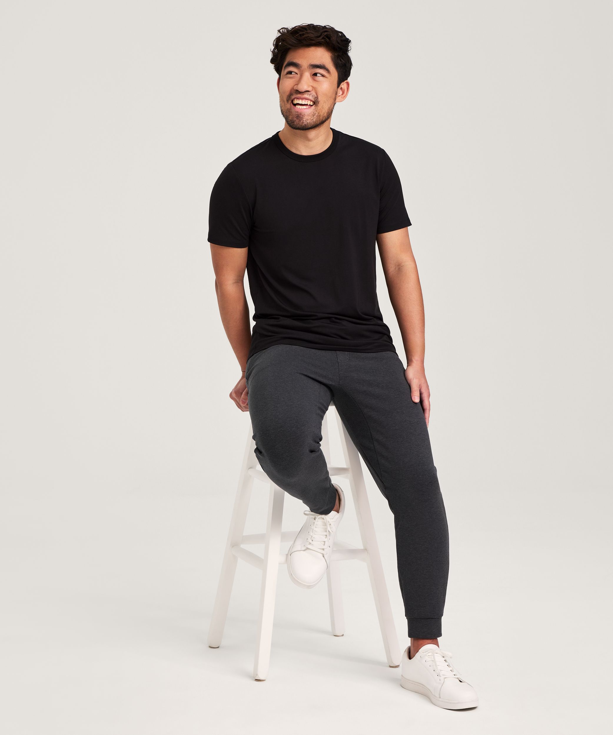 T-shirt extensible de performance à manches courtes pour hommes, Denver Hayes