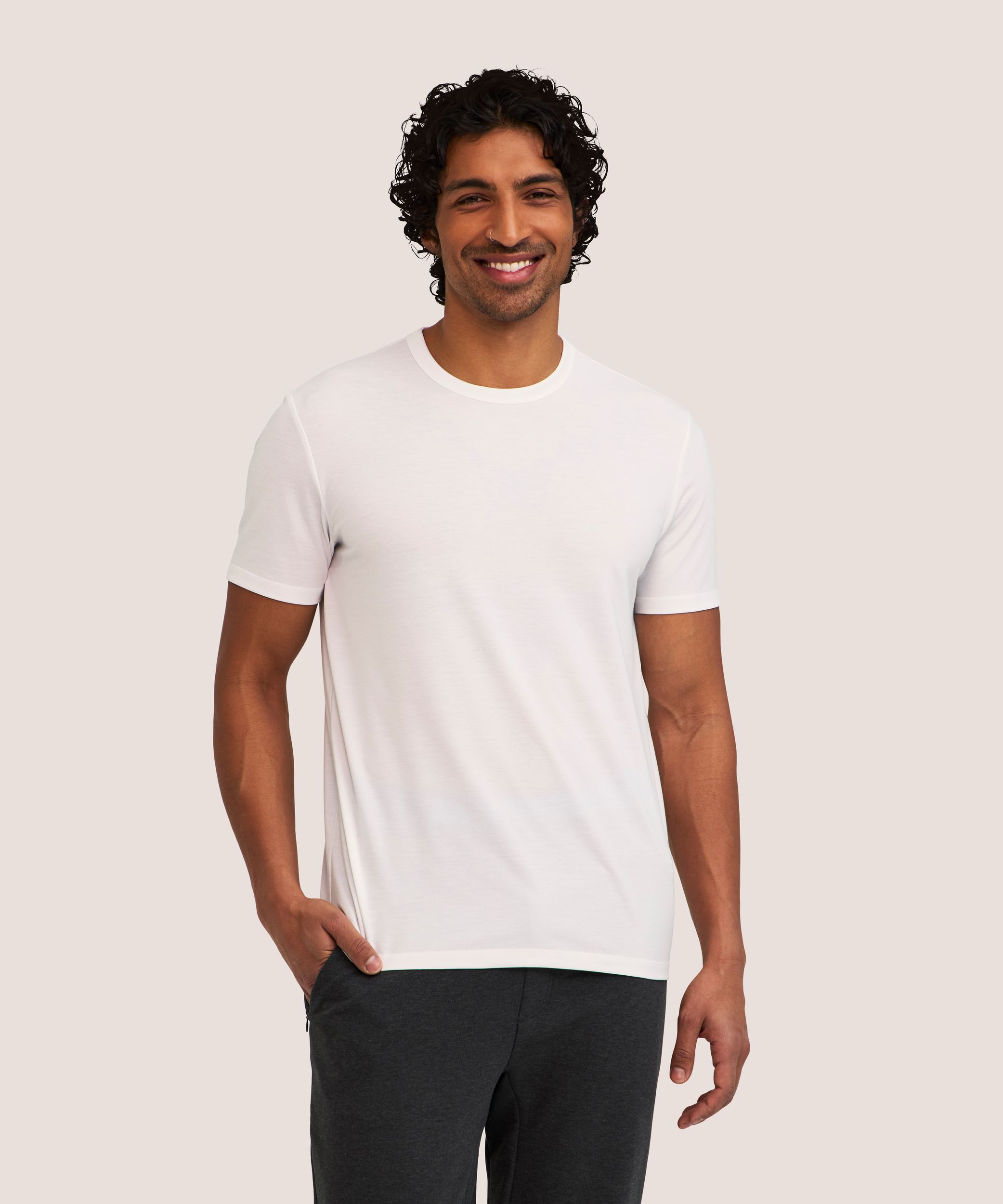 Denver Hayes Performance Men's Short Sleeve Stretch T-Shirt