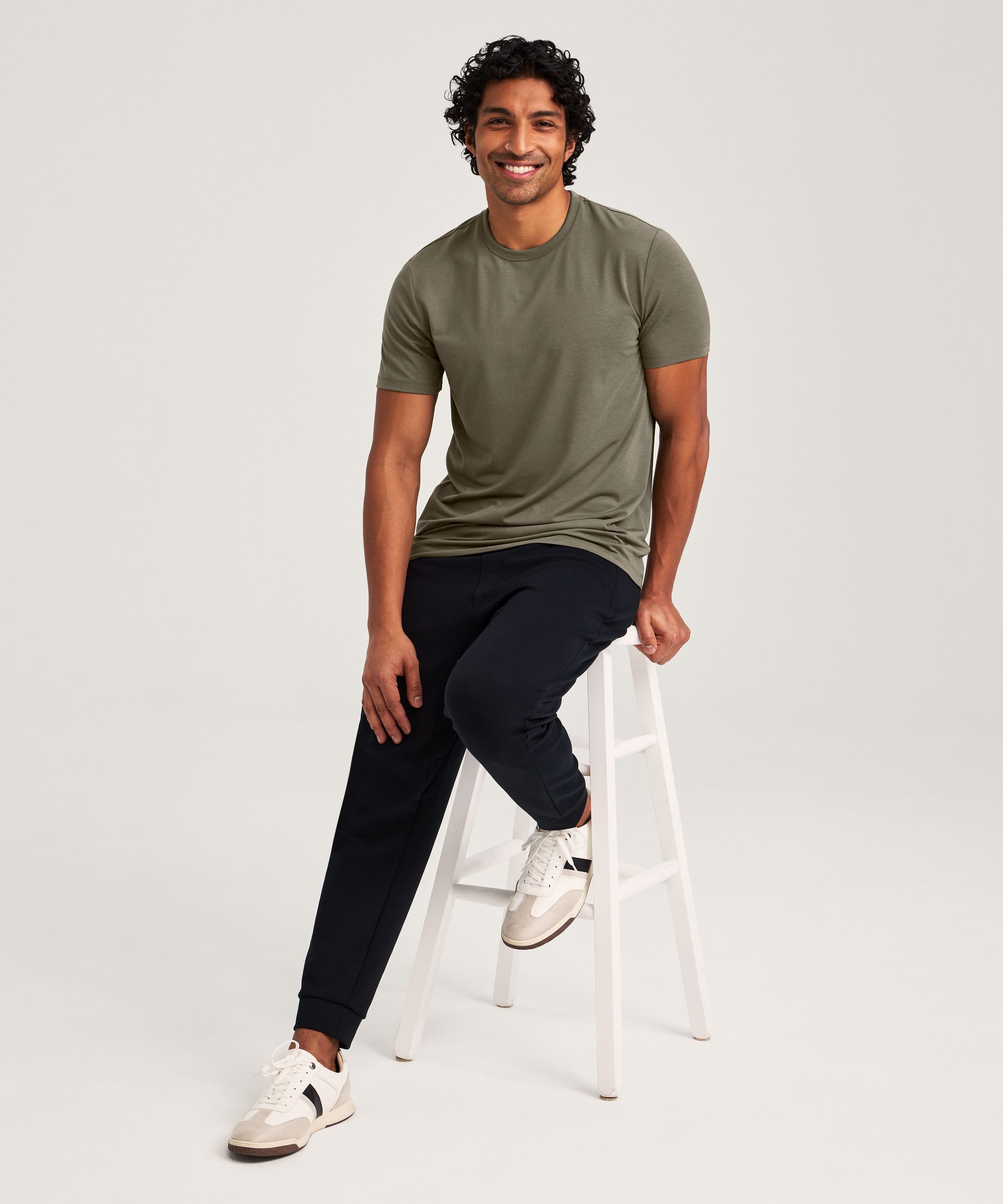 Denver Hayes Performance Men's Short Sleeve Stretch T-Shirt