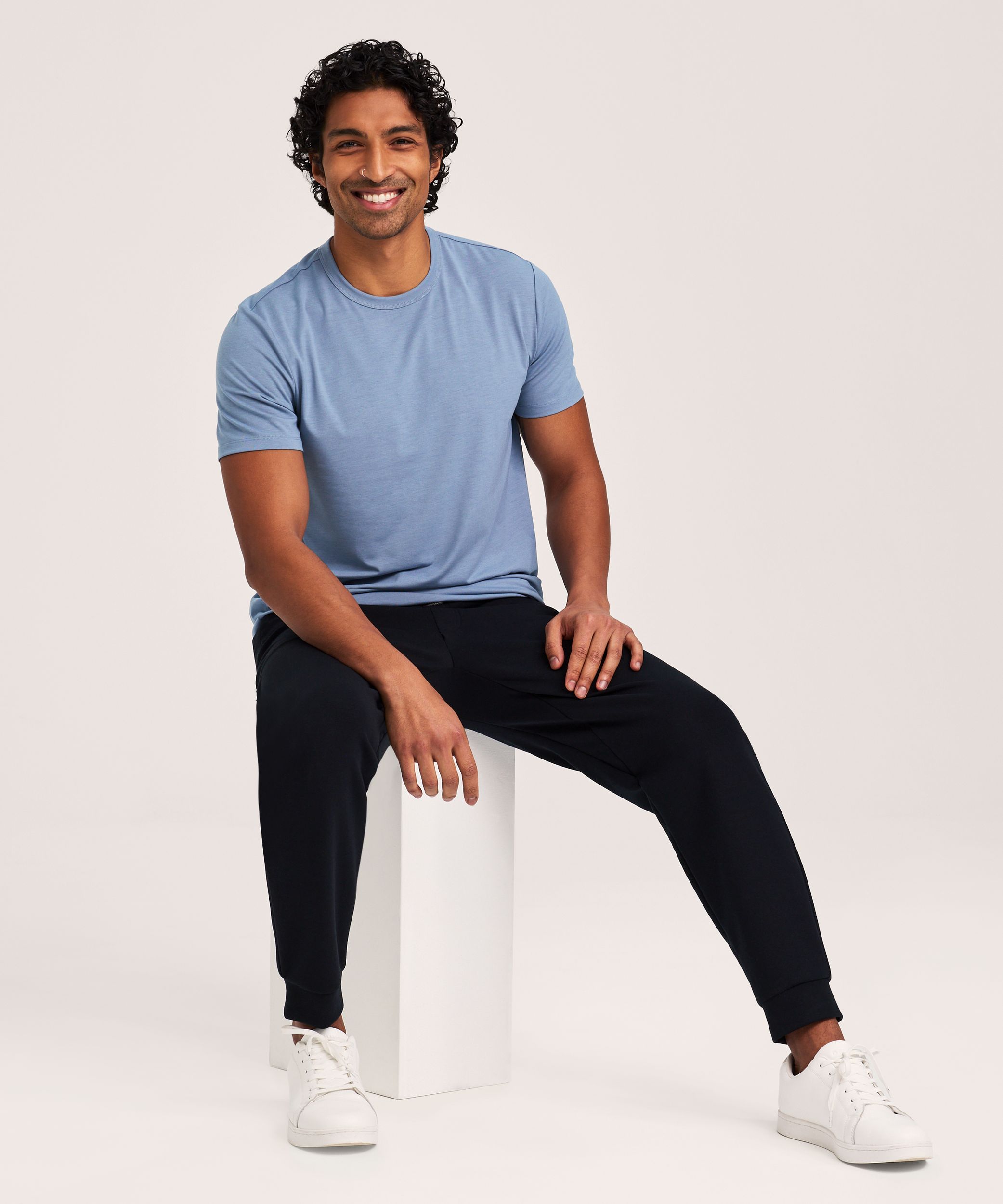 Denver Hayes Performance Men's Short Sleeve Stretch T-Shirt