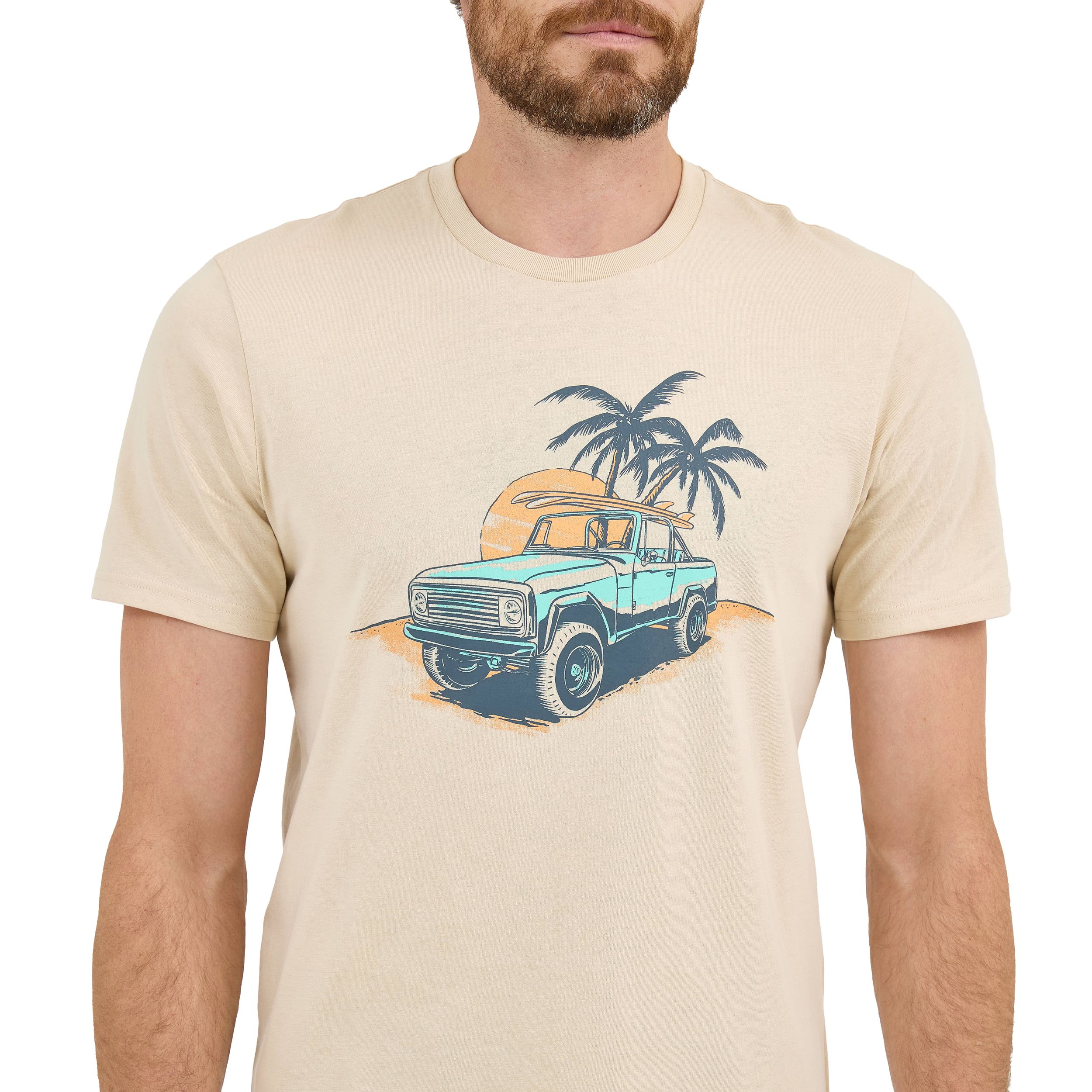 T-shirt graphique pour hommes, coucher du soleil hors des sentiers battus, Wrangler