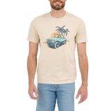 T-shirt graphique pour hommes, coucher du soleil hors des sentiers battus, Wrangler Front_Flat