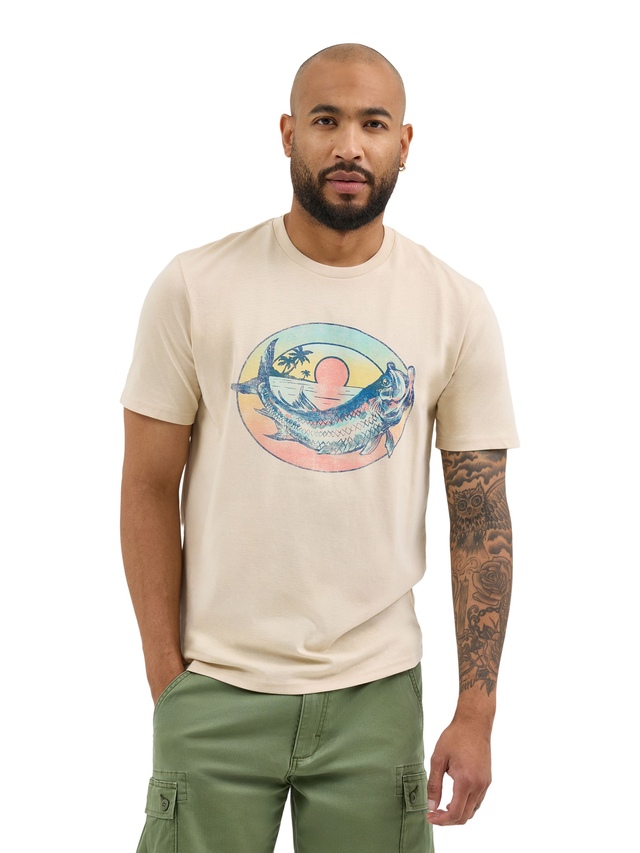 T-shirt graphique poisson pour hommes, Wrangler