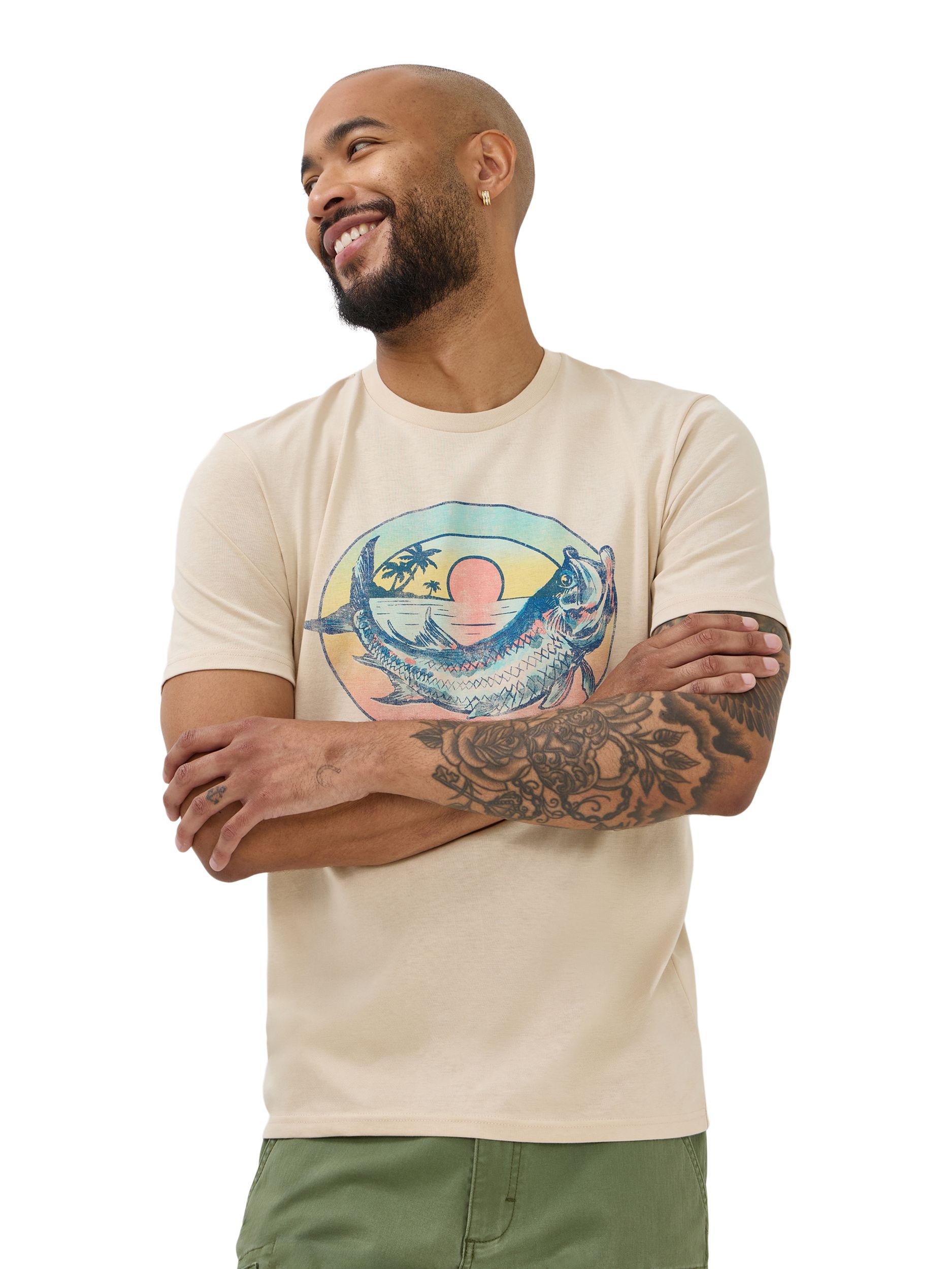 T-shirt graphique poisson pour hommes, Wrangler