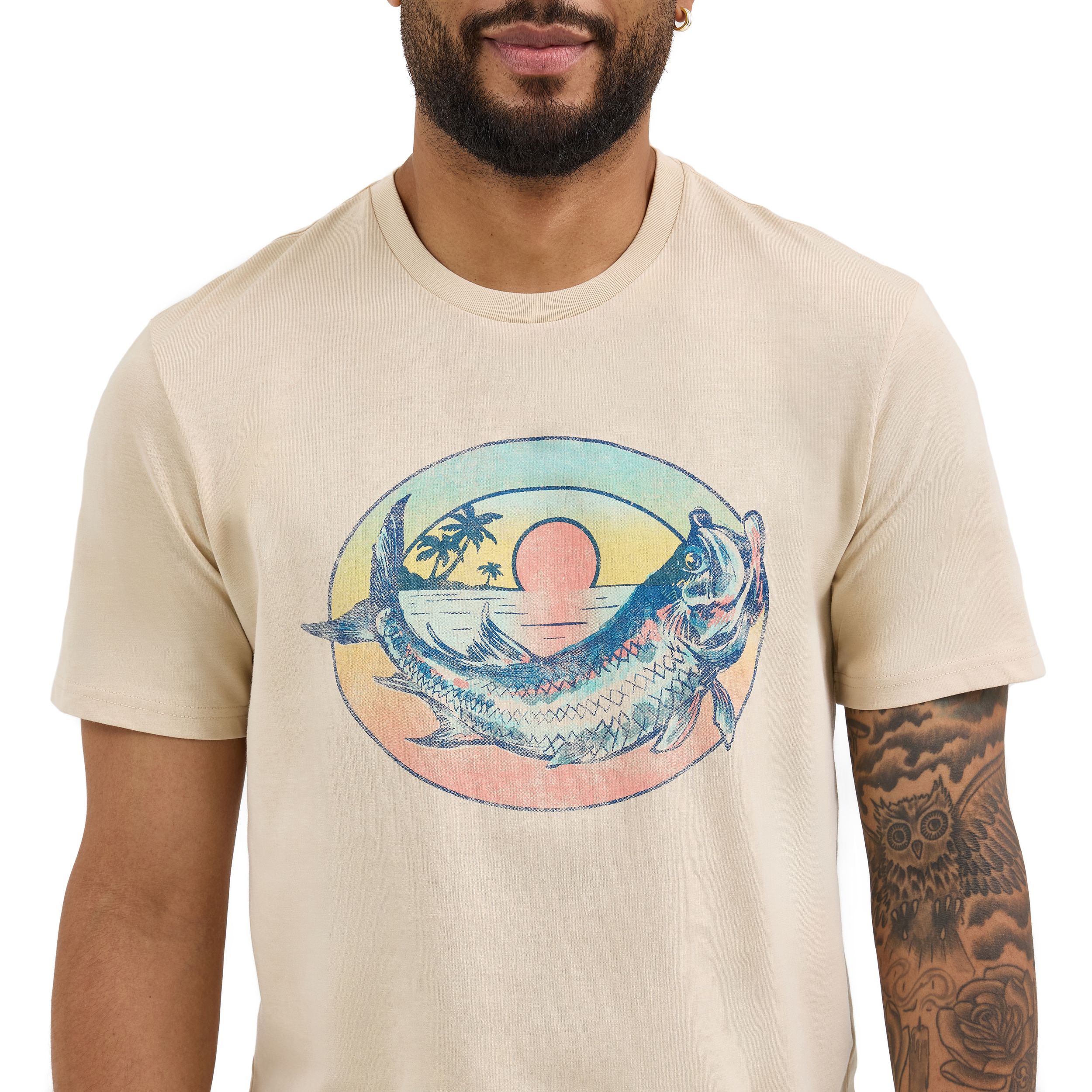 T-shirt graphique poisson pour hommes, Wrangler