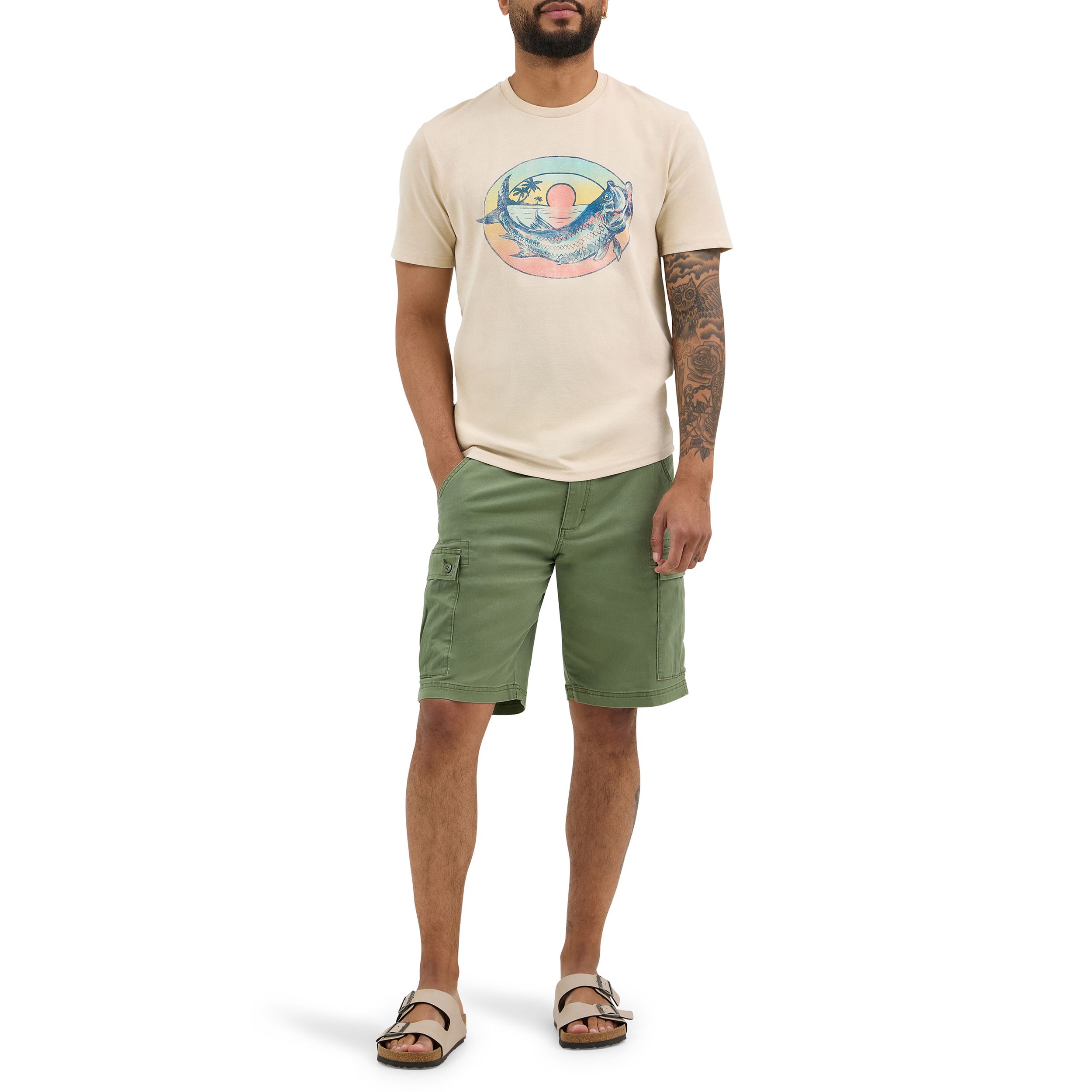 T-shirt graphique poisson pour hommes, Wrangler