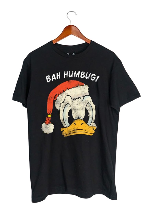 T-shirt du temps des Fêtes avec graphique pour hommes, Donald Duck Bah Humbug