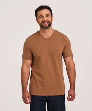 Denver Hayes Men's Seasonal Stretch V Neck T Shirt