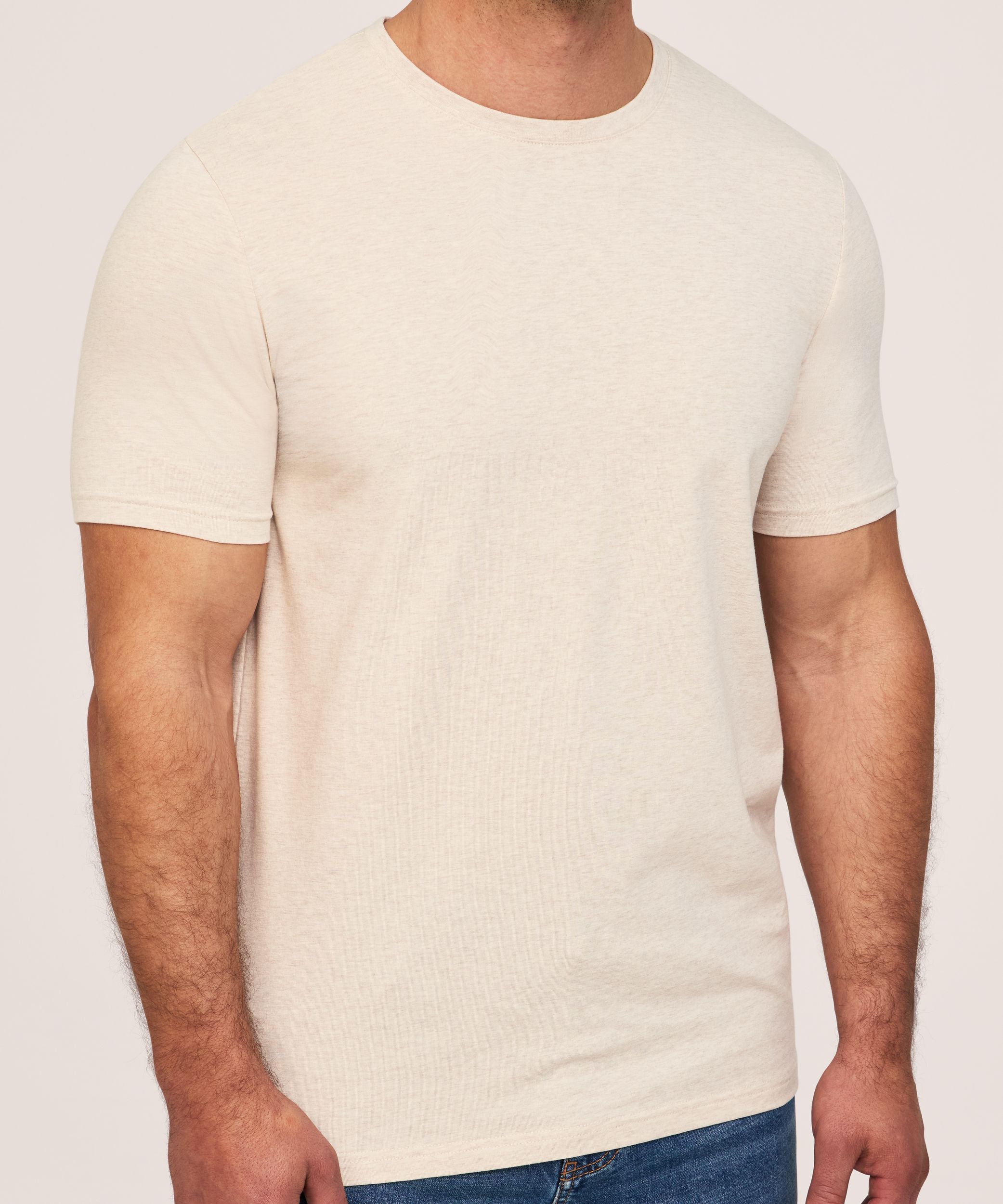 Denver Hayes Men's Stretch Modern Fit Crewneck T-Shirt