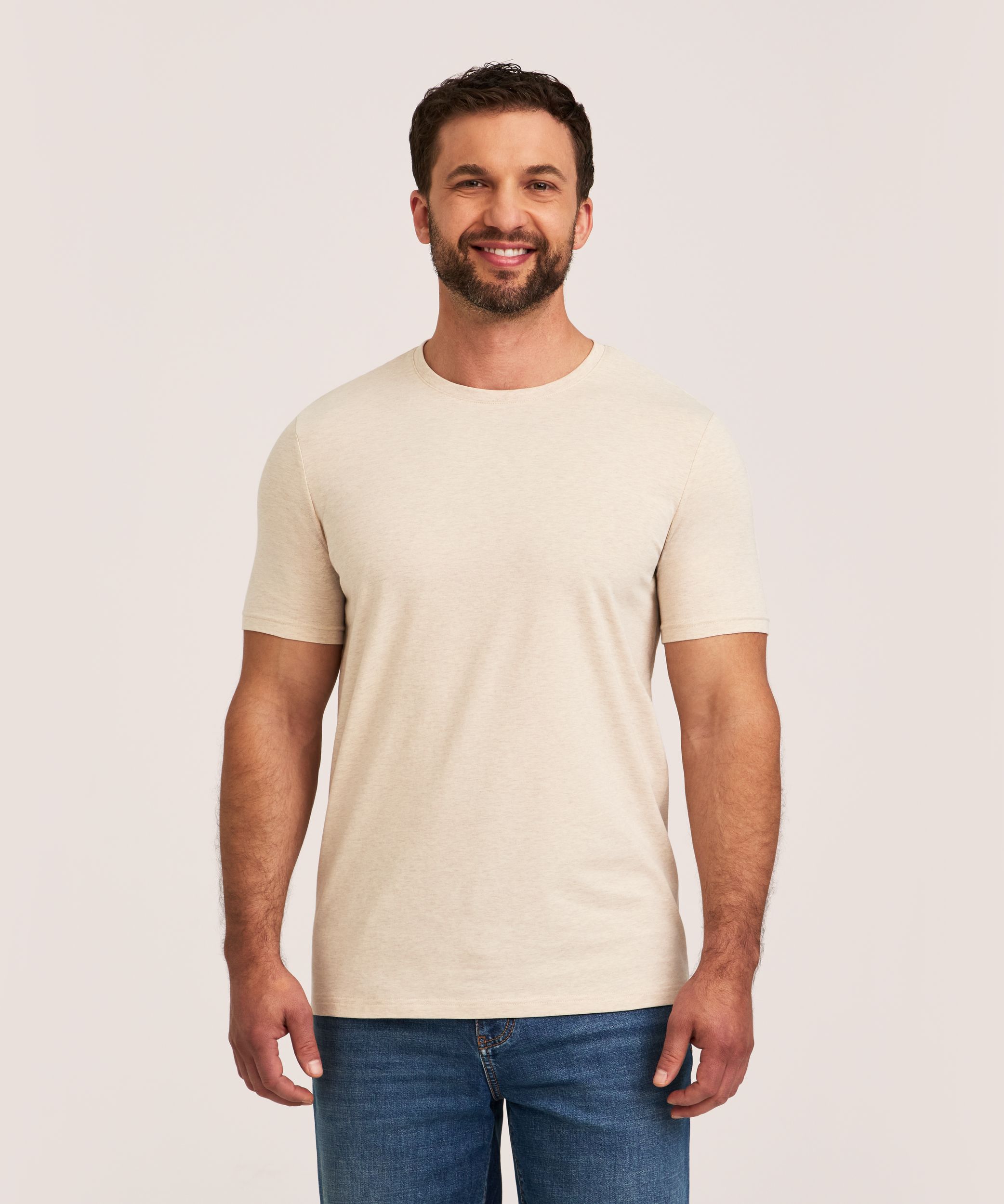 Denver Hayes Men's Stretch Modern Fit Crewneck T-Shirt